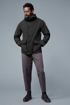 Chamarras Canada Goose Hombre Outlet - Lockeport Rompevientos Negros YM5816240